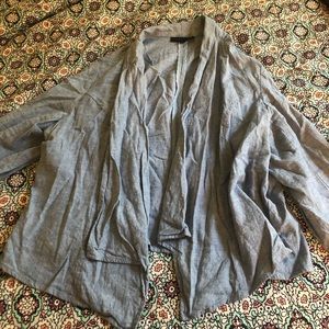 Lane Bryant Linen Denim Jacket